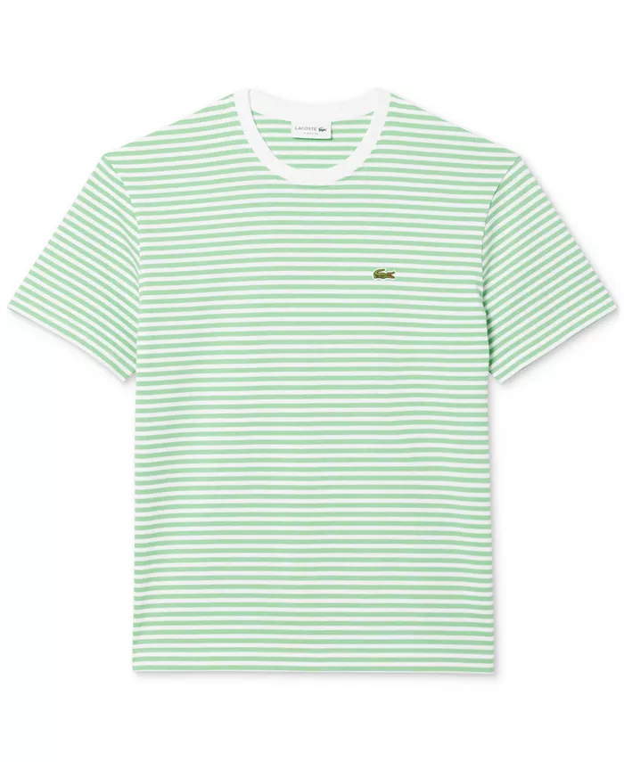 Мужская классическая полосатая футболка Lacoste, зеленый
Мужская классическая полосатая футболка Lacoste, зеленый