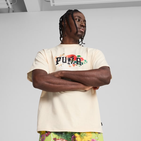 Мужская баскетбольная футболка Dunked In Florals Puma, белый
Мужская баскетбольная футболка Dunked In Florals Puma, белый