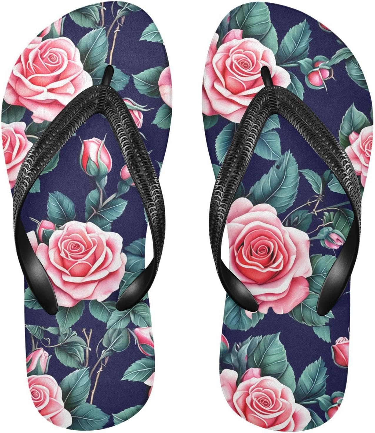 Вьетнамки с розовыми листьями, темно-синие пляжные шлепанцы, резиновые нескользящие летние тапочки для ходьбы для мужчин и женщин Sinestour
Вьетнамки с розовыми листьями, темно-синие пляжные шлепанцы, резиновые нескользящие летние тапочки для ходьбы для мужчин и женщин Sinestour