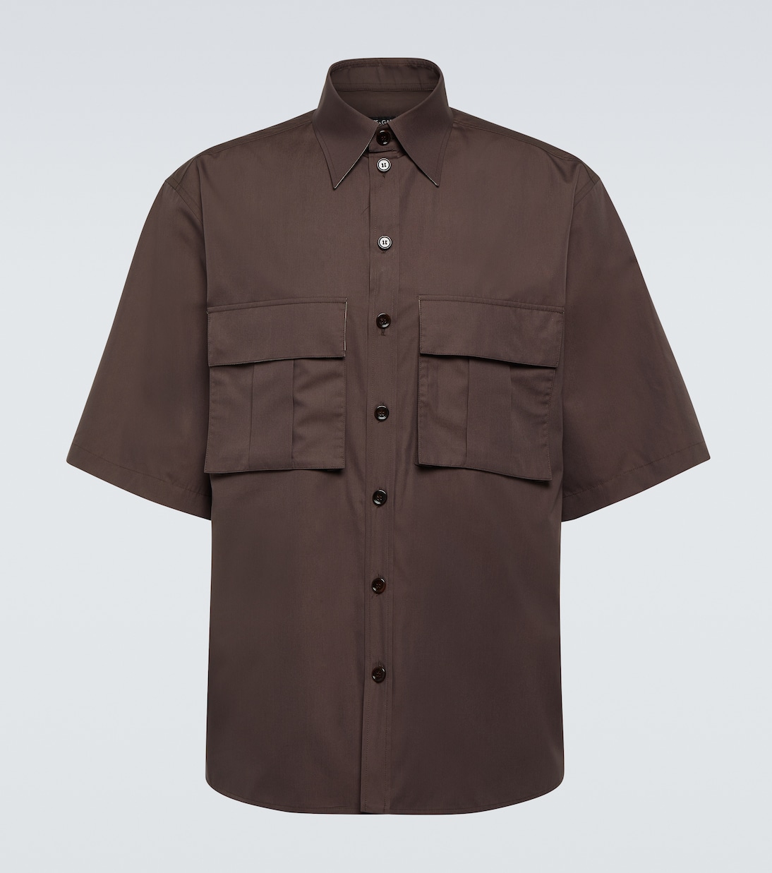 Рубашка из хлопкового и шелкового поплина Dolce&Gabbana, Coffee Brown
Рубашка из хлопкового и шелкового поплина Dolce&Gabbana, Coffee Brown