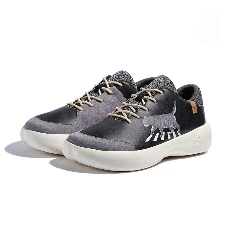 Кеды мужские, Обувь для скейтбординга Moving Pet Series для мужчин, низкая, серый U.In 
Кеды мужские, Обувь для скейтбординга Moving Pet Series для мужчин, низкая, серый U.In