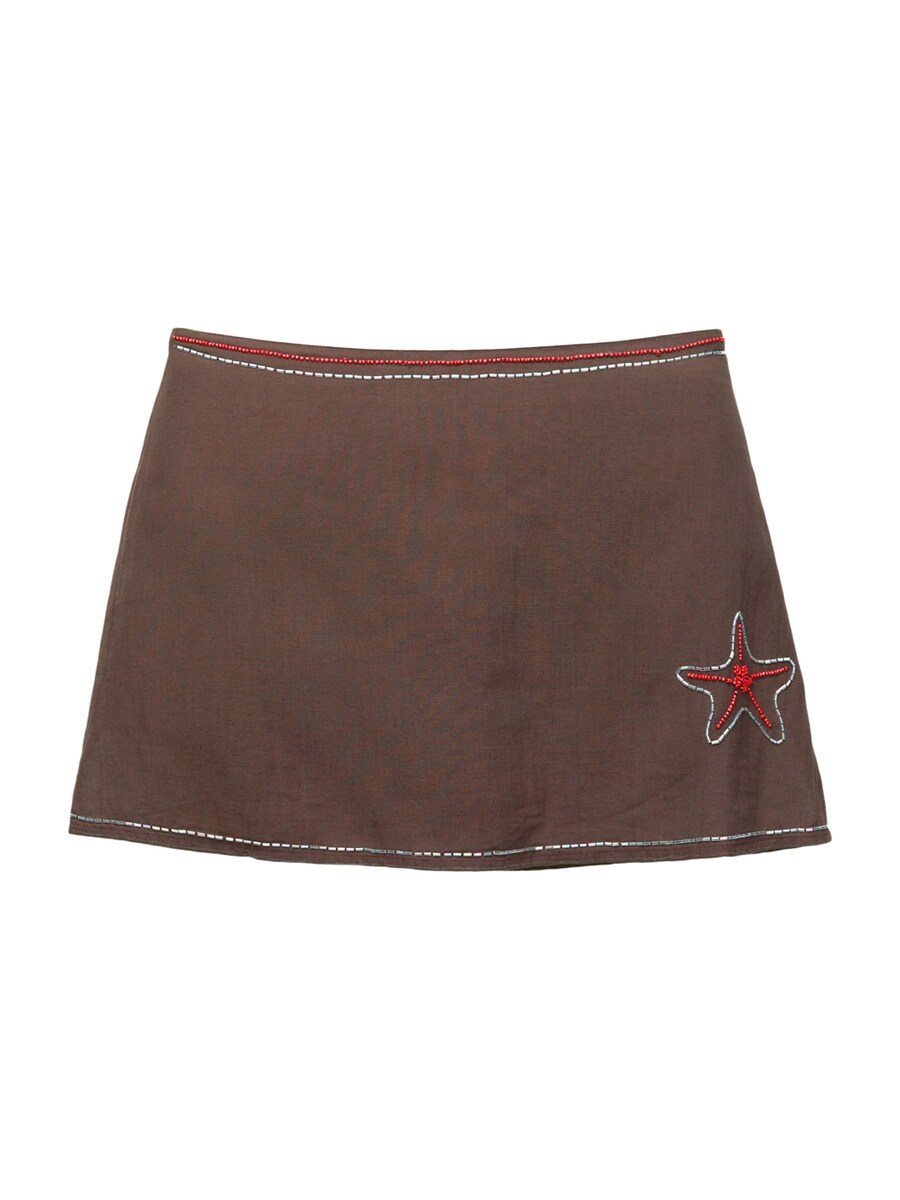 Юбка Pull&Bear, темно-коричневый
Юбка Pull&Bear, темно-коричневый