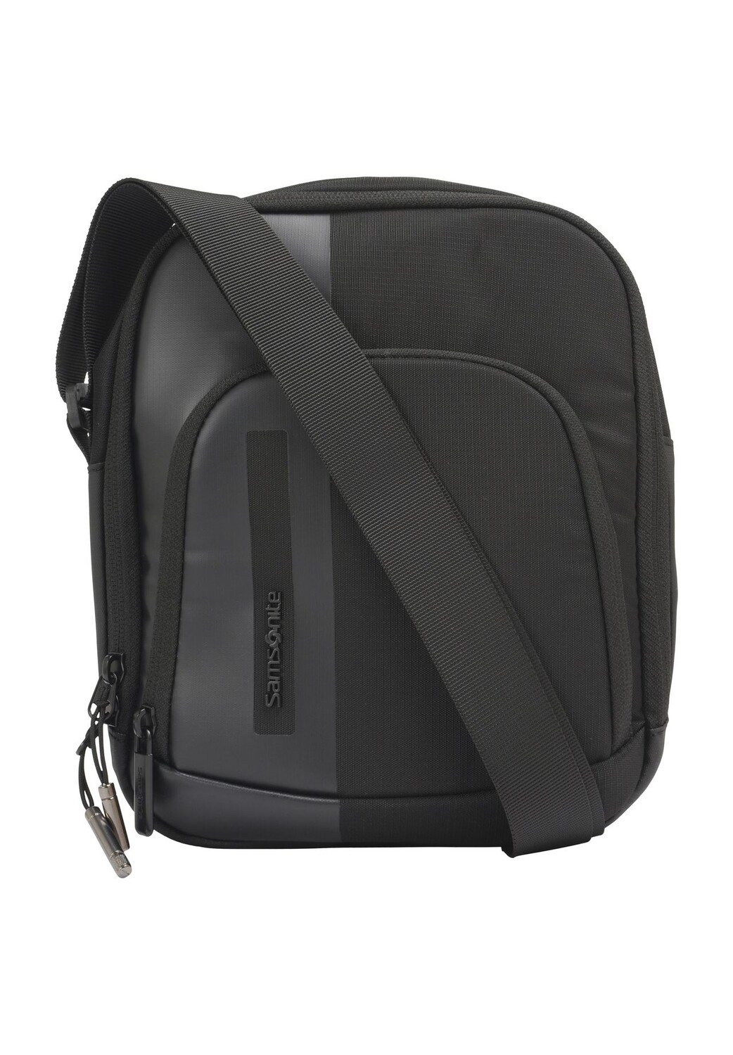 Сумка через плечо Bi2Go, эмблема, кулон, однотонная Samsonite, черный 
Сумка через плечо Bi2Go, эмблема, кулон, однотонная Samsonite, черный