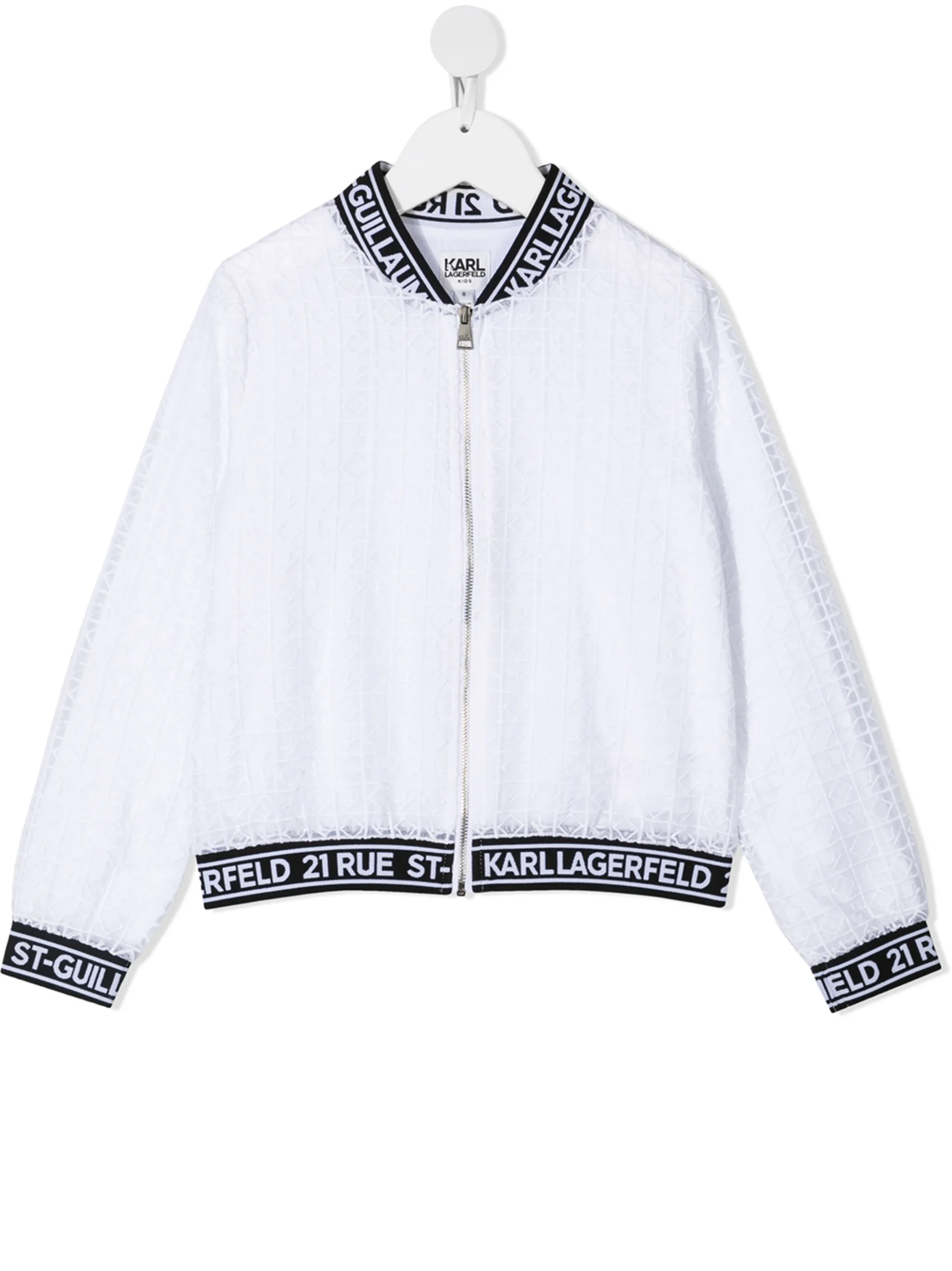 Бомбер Ceremony из органзы Karl Lagerfeld Kids, белый
Бомбер Ceremony из органзы Karl Lagerfeld Kids, белый