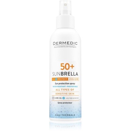 Dermedic Sunbrella Защитный спрей для тела SPF50 150 мл
Dermedic Sunbrella Защитный спрей для тела SPF50 150 мл