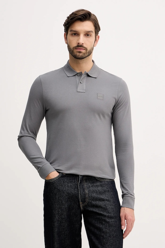 Лонгслив Boss Orange, серый
Лонгслив Boss Orange, серый