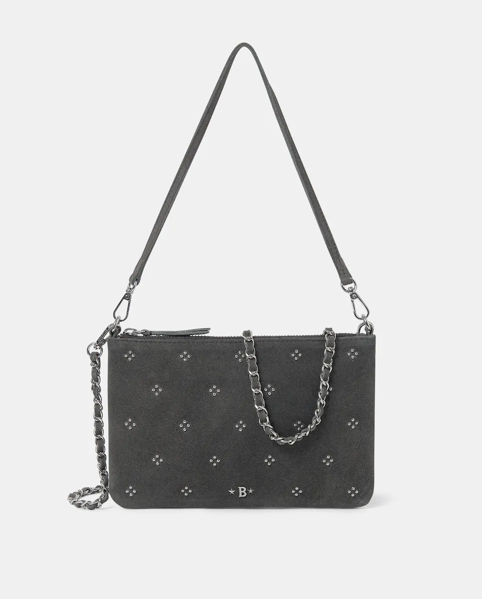 Сумка через плечо из кожи с заклепками Brownie, серый
Сумка через плечо из кожи с заклепками Brownie, серый