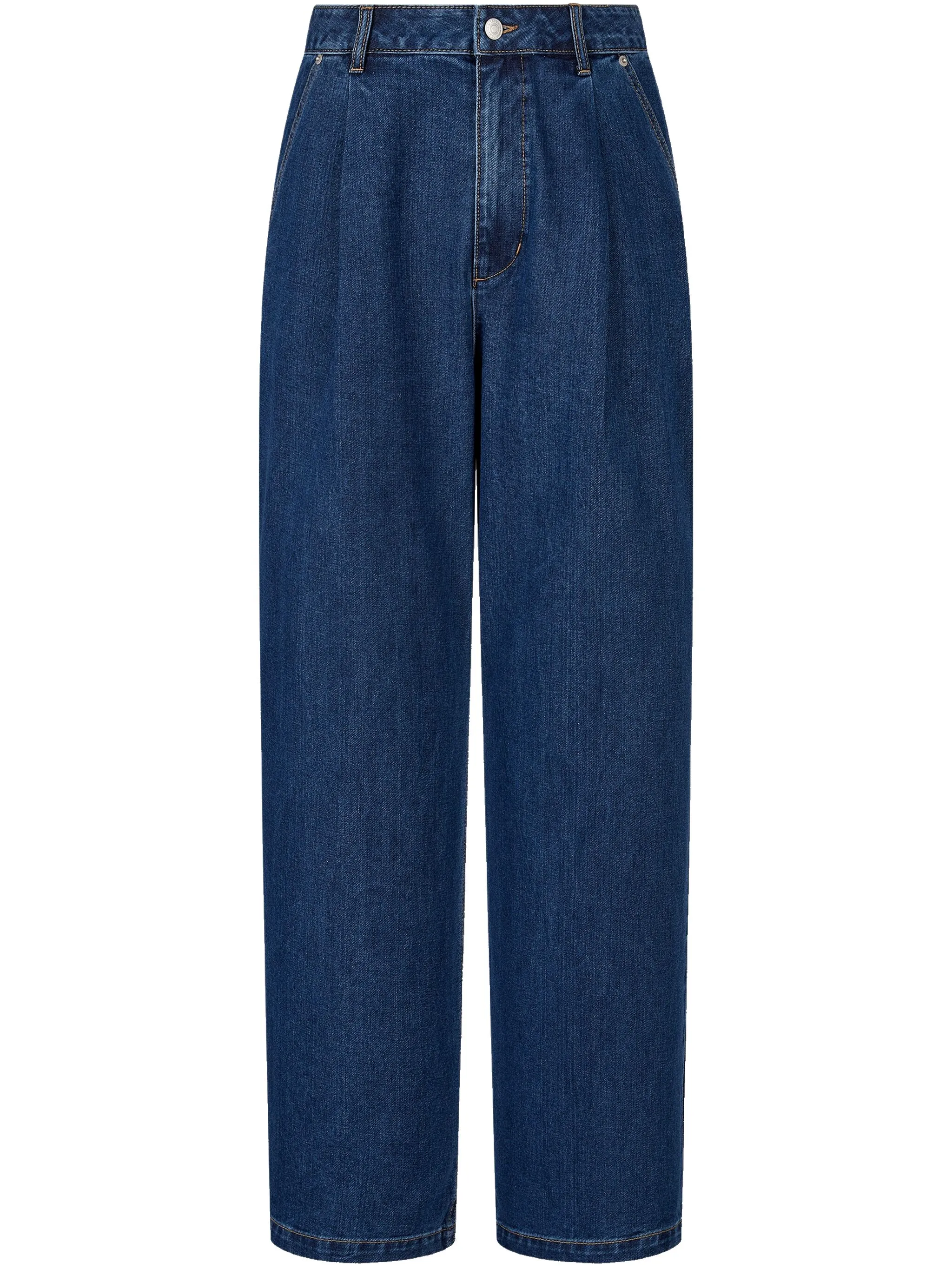 Широкие джинсы со складками Studio Tomboy, синий
Широкие джинсы со складками Studio Tomboy, синий