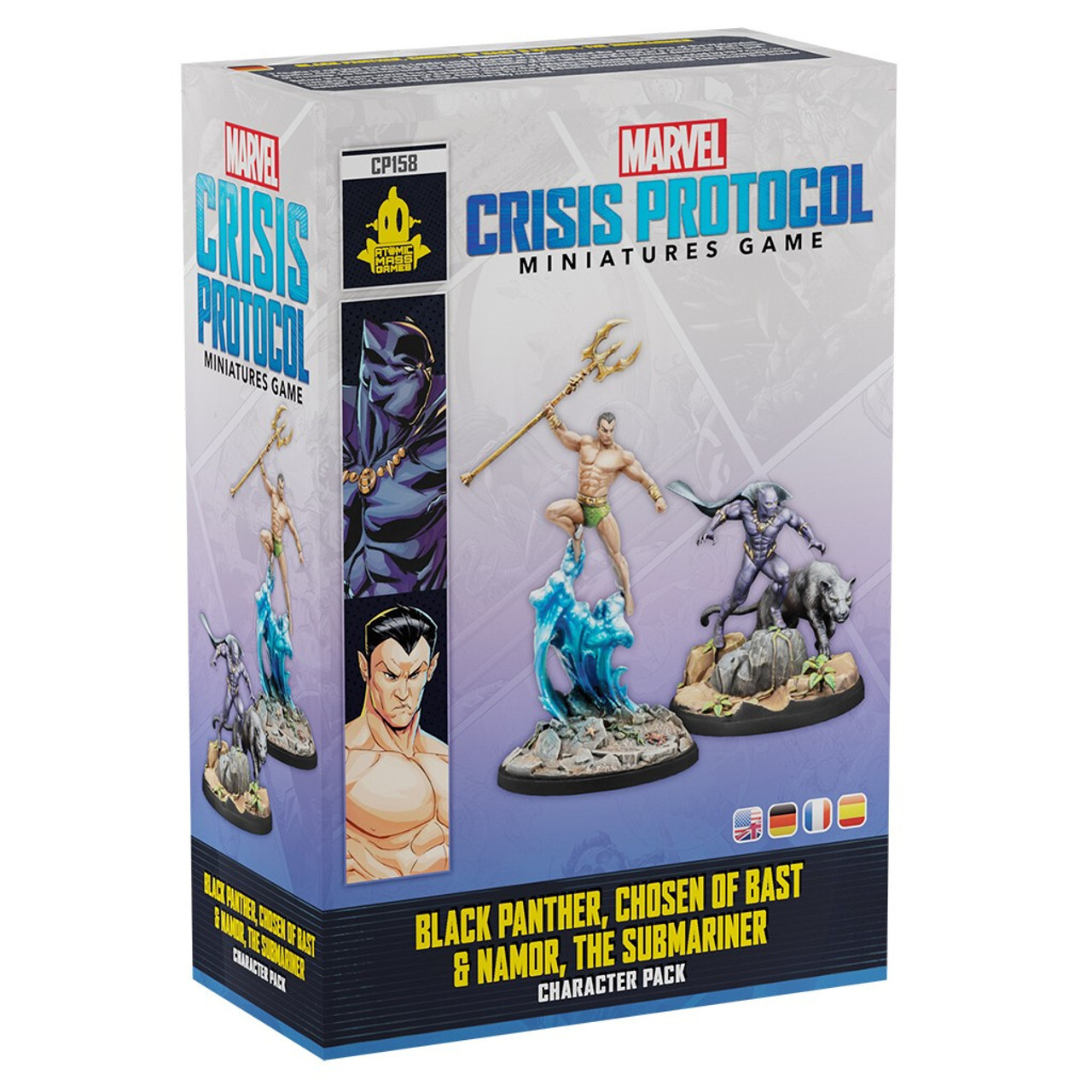 Миниатюра Marvel Crisis Protocol: Black Panther, Chosen of Bast & Namor, the Sub-Mariner
Миниатюра Marvel Crisis Protocol: Black Panther, Chosen of Bast & Namor, the Sub-Mariner