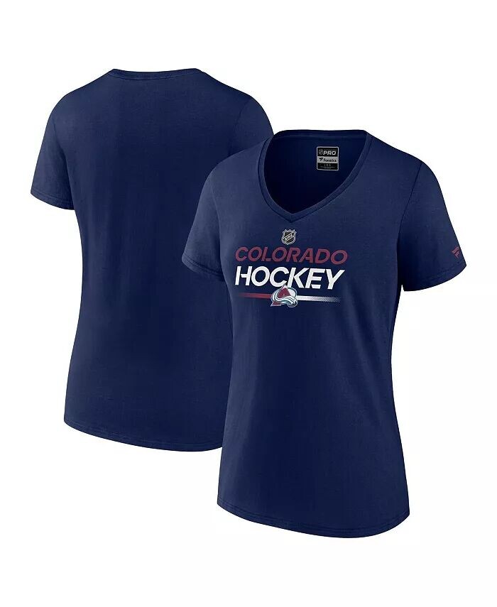 Женская темно-синяя футболка Colorado Avalanche Authentic Pro с v-образным вырезом Fanatics
Женская темно-синяя футболка Colorado Avalanche Authentic Pro с v-образным вырезом Fanatics