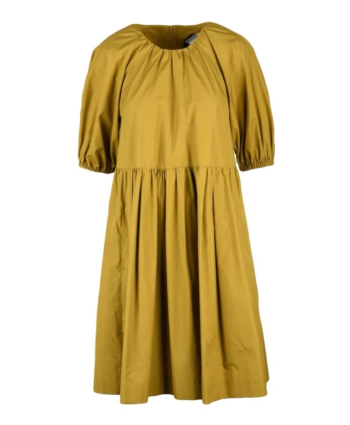 Хлопковое платье с пышными рукавами и карманами. Max Mara, желтый
Хлопковое платье с пышными рукавами и карманами. Max Mara, желтый