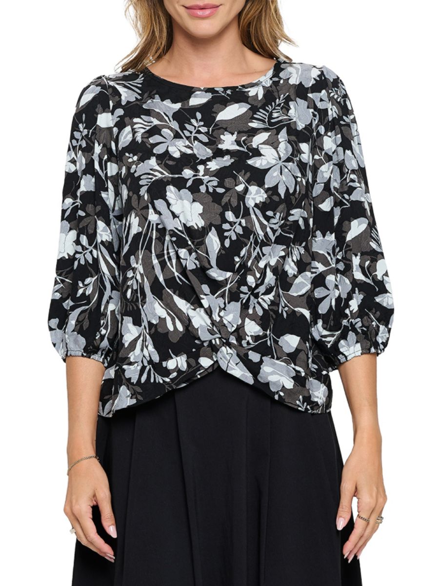 Полупрозрачный скрученный топ Renee C., цвет Black Multicolor
Полупрозрачный скрученный топ Renee C., цвет Black Multicolor