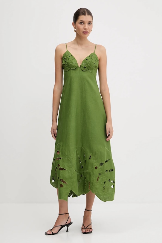 Льняное платье Farm Rio, зеленый
Льняное платье Farm Rio, зеленый