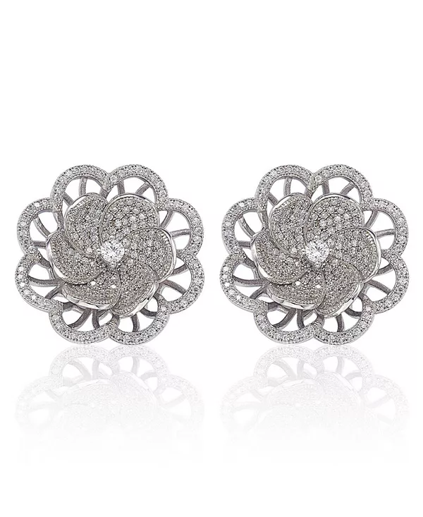 Серьги-Гвоздики Suzy Levian из стерлингового серебра с крупными кубическими цирконами в форме цветка Suzy Levian New York, white
Серьги-Гвоздики Suzy Levian из стерлингового серебра с крупными кубическими цирконами в форме цветка Suzy Levian New York, white