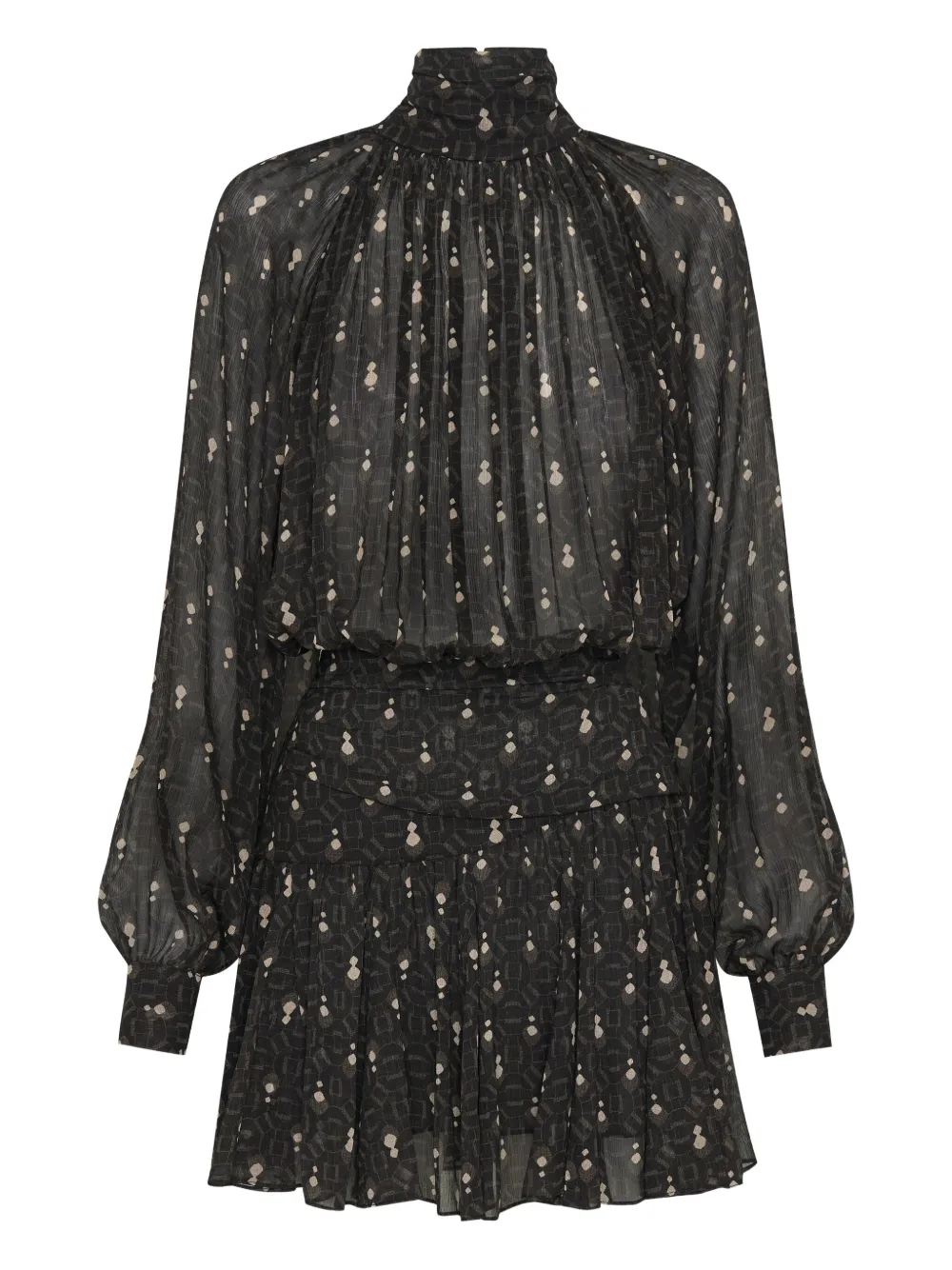 Платье мини Cecile с высоким воротником Nicholas, черный 
Платье мини Cecile с высоким воротником Nicholas, черный