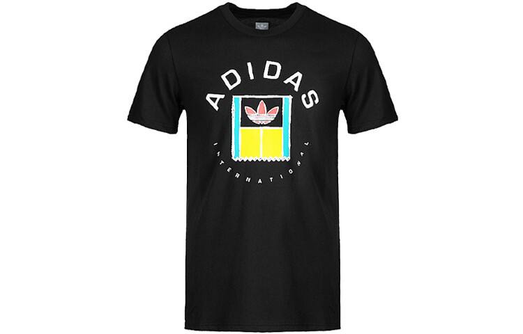 ONCOURT Футболка мужская черная Adidas Originals, черный 
ONCOURT Футболка мужская черная Adidas Originals, черный