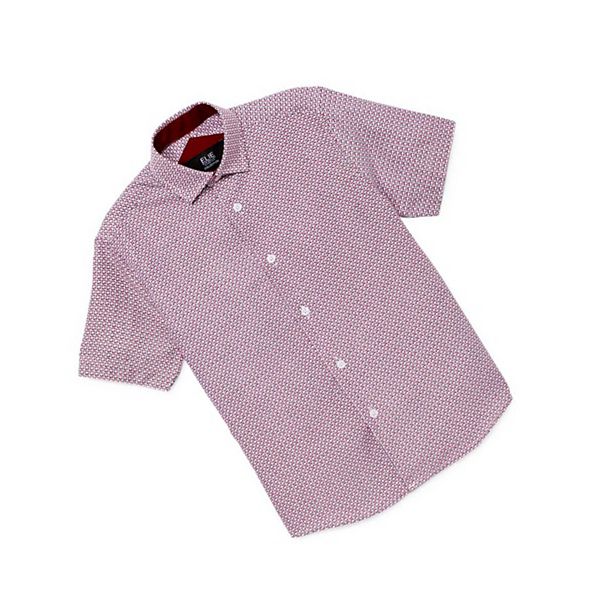 Мужская рубашка с принтом Slim fit с коротким рукавом Elie Balleh
Мужская рубашка с принтом Slim fit с коротким рукавом Elie Balleh