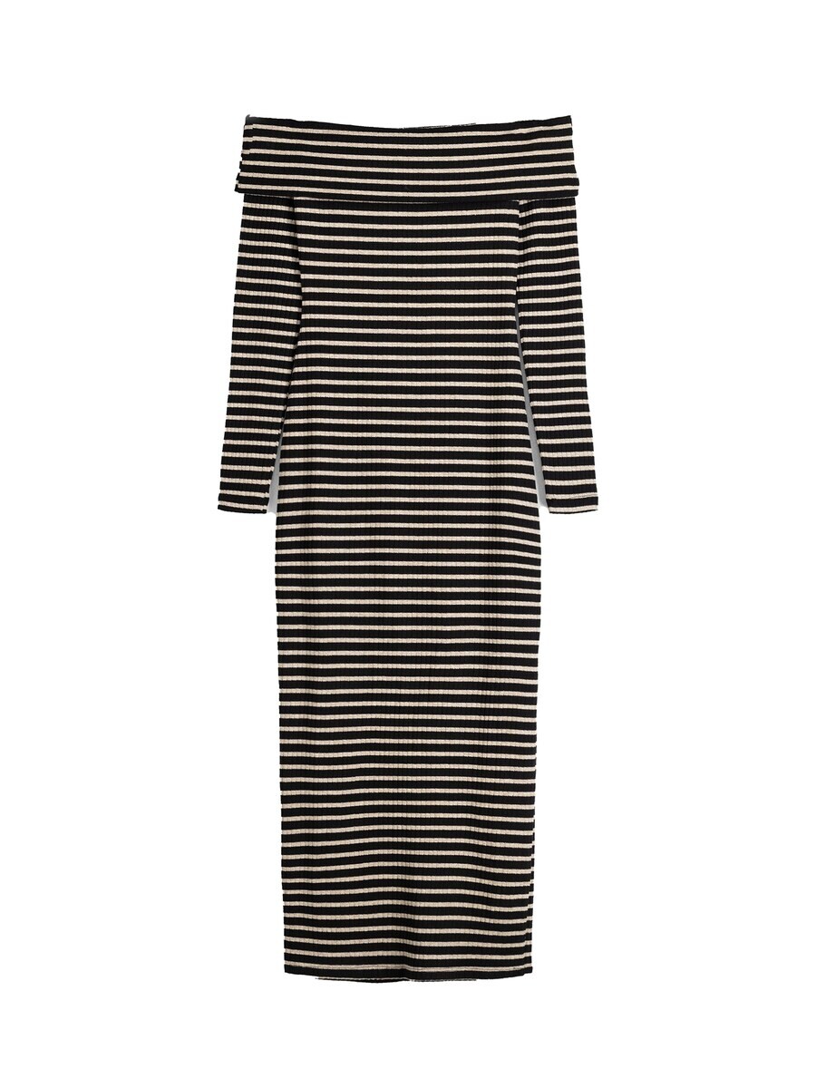 Вязаное платье Bershka, черный
Вязаное платье Bershka, черный