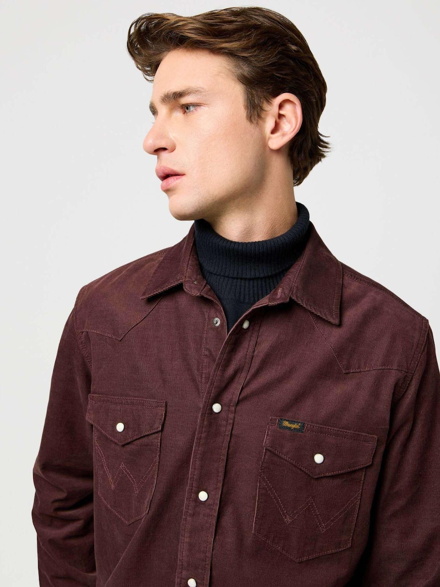 Рубашка на пуговицах классического кроя WRANGLER Western Cord Shirt, коричневый
Рубашка на пуговицах классического кроя WRANGLER Western Cord Shirt, коричневый