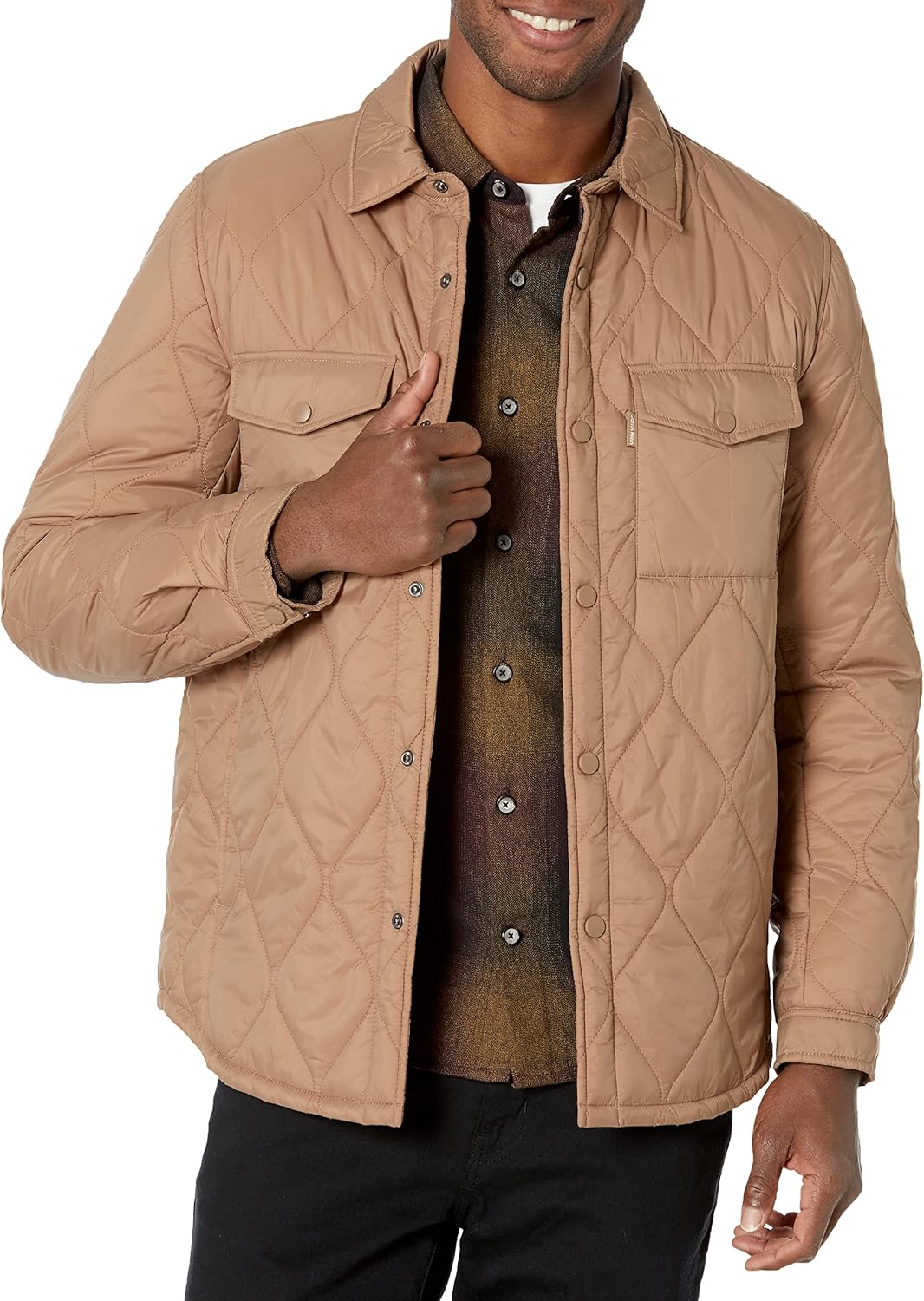 Мужская стеганая куртка Calvin Klein Diamond, Shacket Tan
Мужская стеганая куртка Calvin Klein Diamond, Shacket Tan
