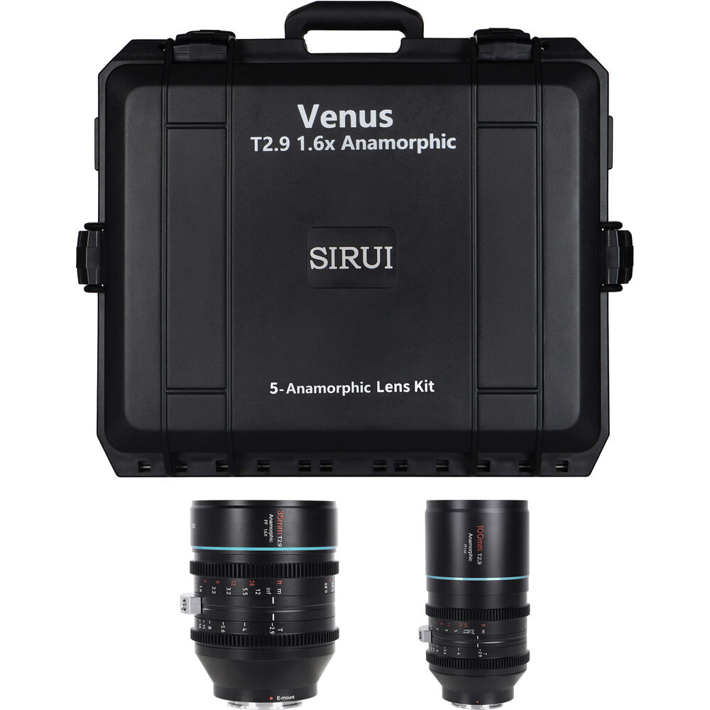 Sirui T2.9 1.6x полнокадровый анаморфотный комплект из двух объективов (35 и 100 мм, крепление RF) 
Sirui T2.9 1.6x полнокадровый анаморфотный комплект из двух объективов (35 и 100 мм, крепление RF)