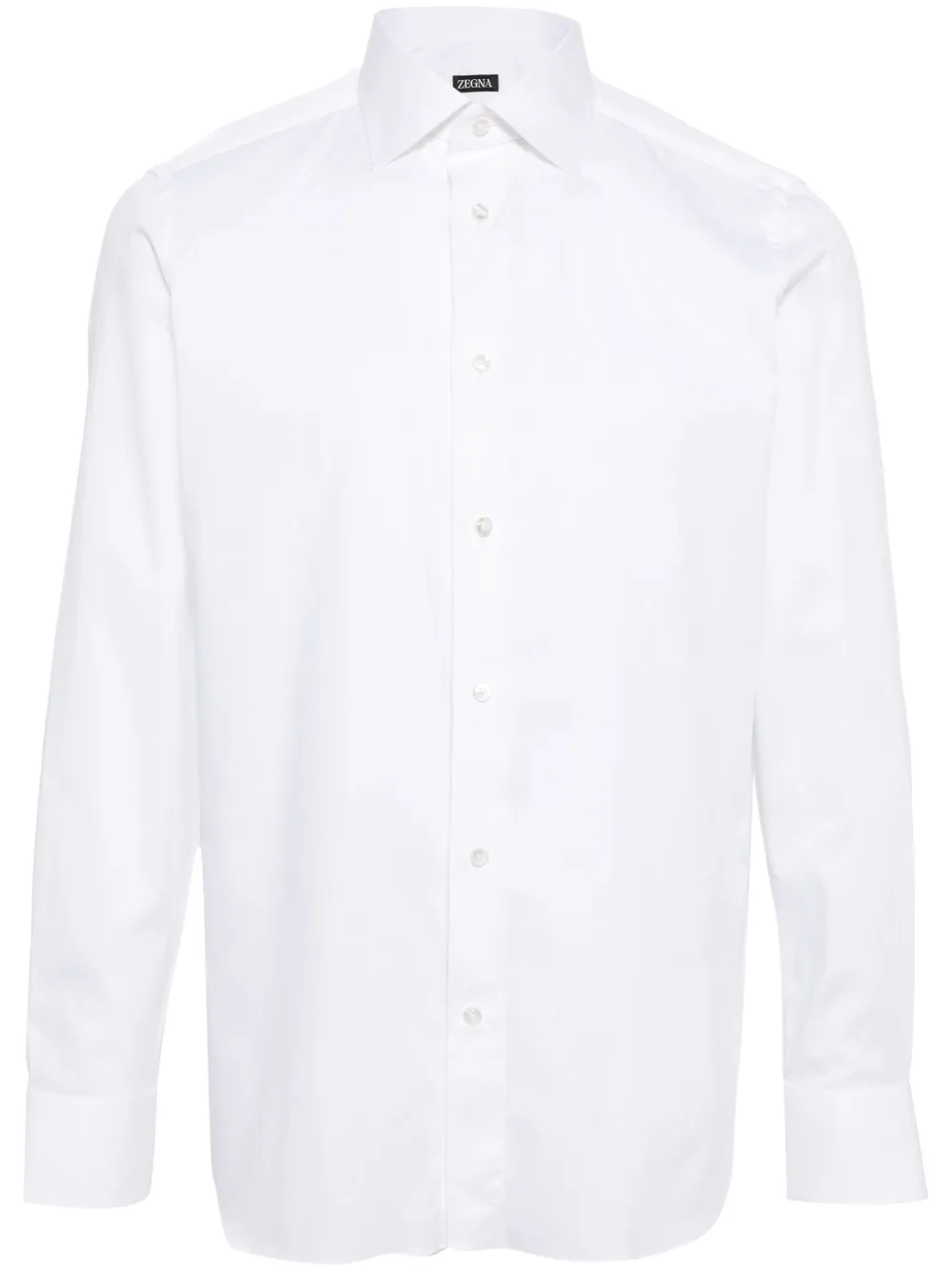 Поплиновая рубашка с отложным воротником Zegna, белый
Поплиновая рубашка с отложным воротником Zegna, белый
