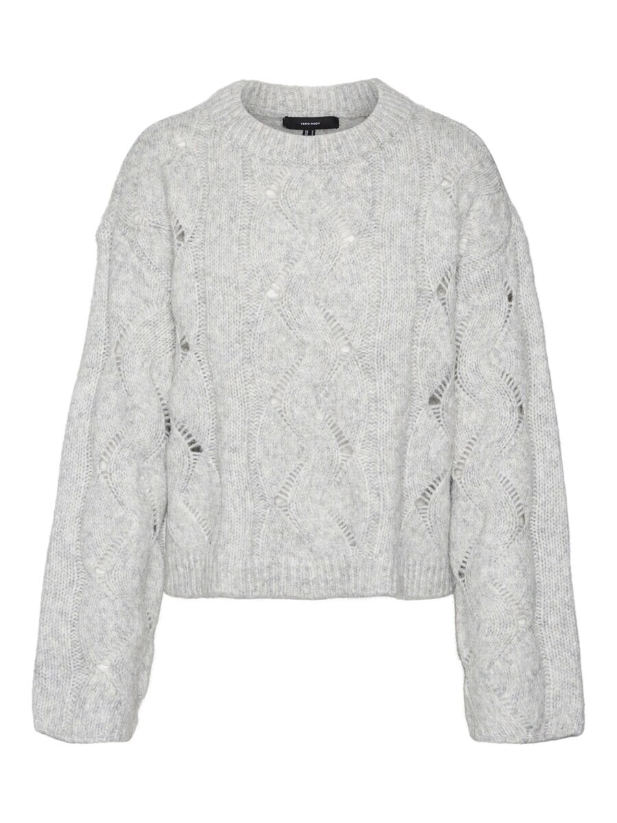 Тонкий вязаный свитер VERO MODA Sweater LINA, серый 
Тонкий вязаный свитер VERO MODA Sweater LINA, серый