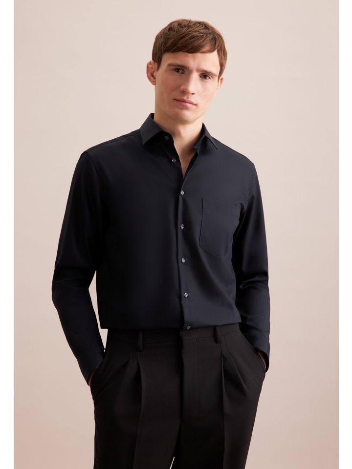 Рубашка Seidensticker, черный
Рубашка Seidensticker, черный