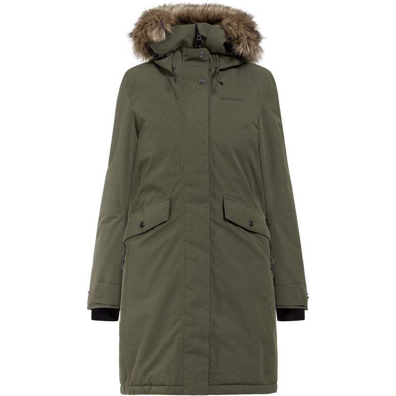 Coat Erika WNS Parka 3 Didriksons, зеленый
Coat Erika WNS Parka 3 Didriksons, зеленый