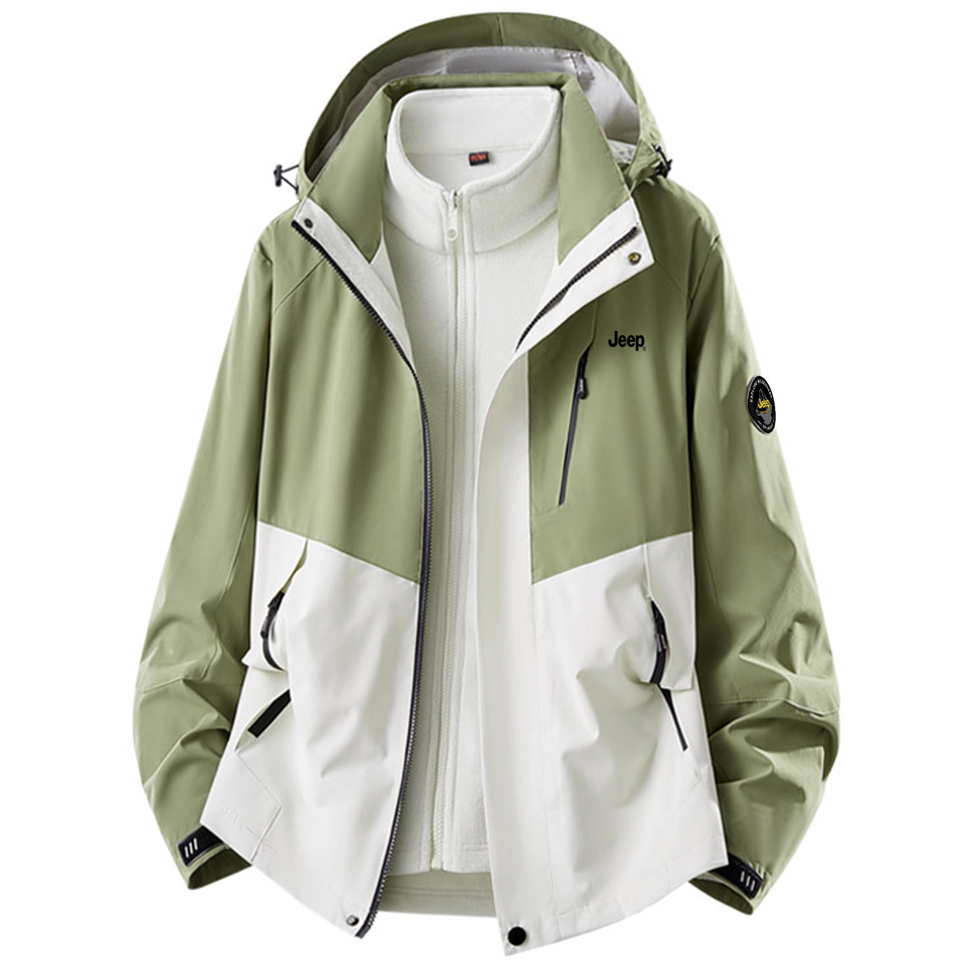 Jeep Куртка из коллекции Leisure Unisex, Fruit Green (Fleece Lining+Outer Shell Set)
Jeep Куртка из коллекции Leisure Unisex, Fruit Green (Fleece Lining+Outer Shell Set)