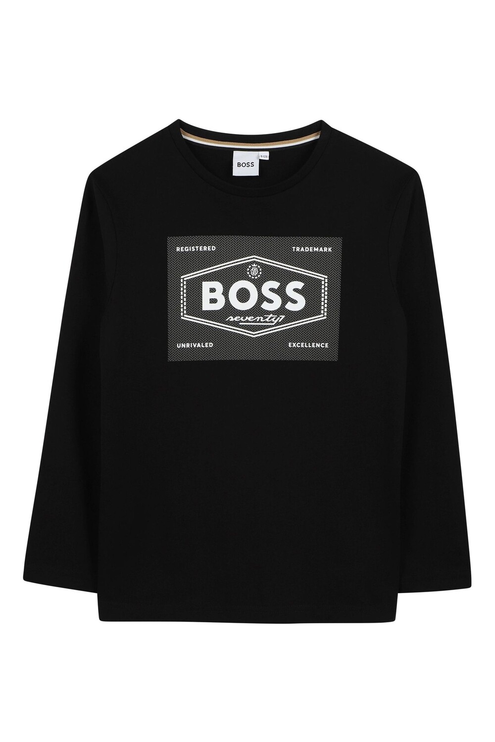 Лонгслив с длинным рукавом и винтажным логотипом Boss, черный
Лонгслив с длинным рукавом и винтажным логотипом Boss, черный