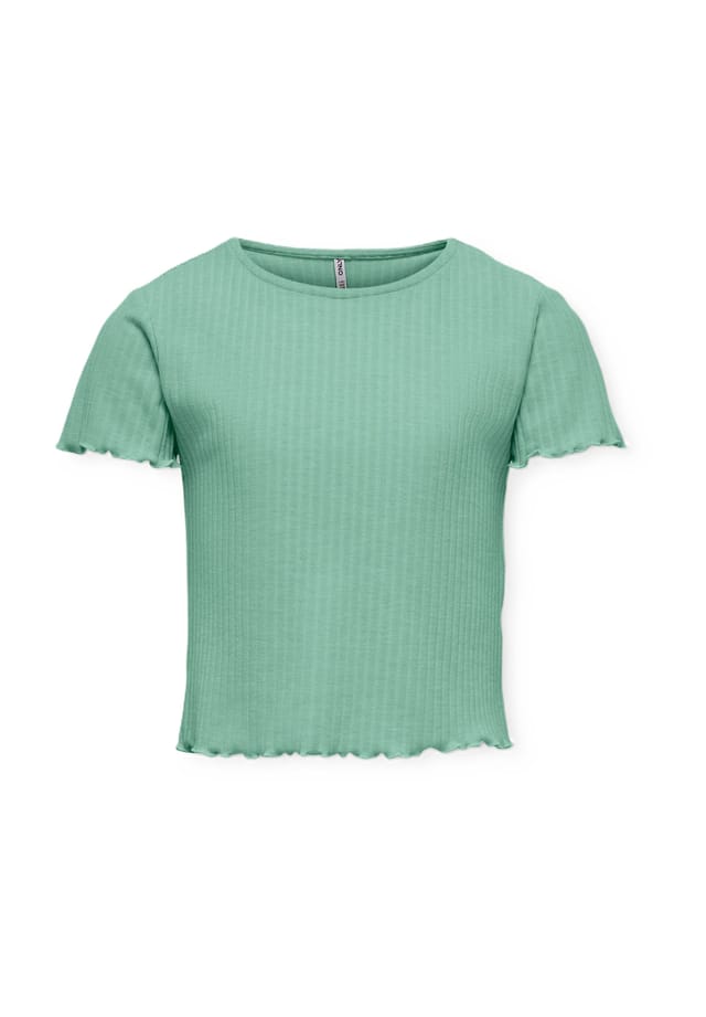 Футболка с волнистым краем в рубчик для детей Only, цвет 281302 birds egg
Футболка с волнистым краем в рубчик для детей Only, цвет 281302 birds egg