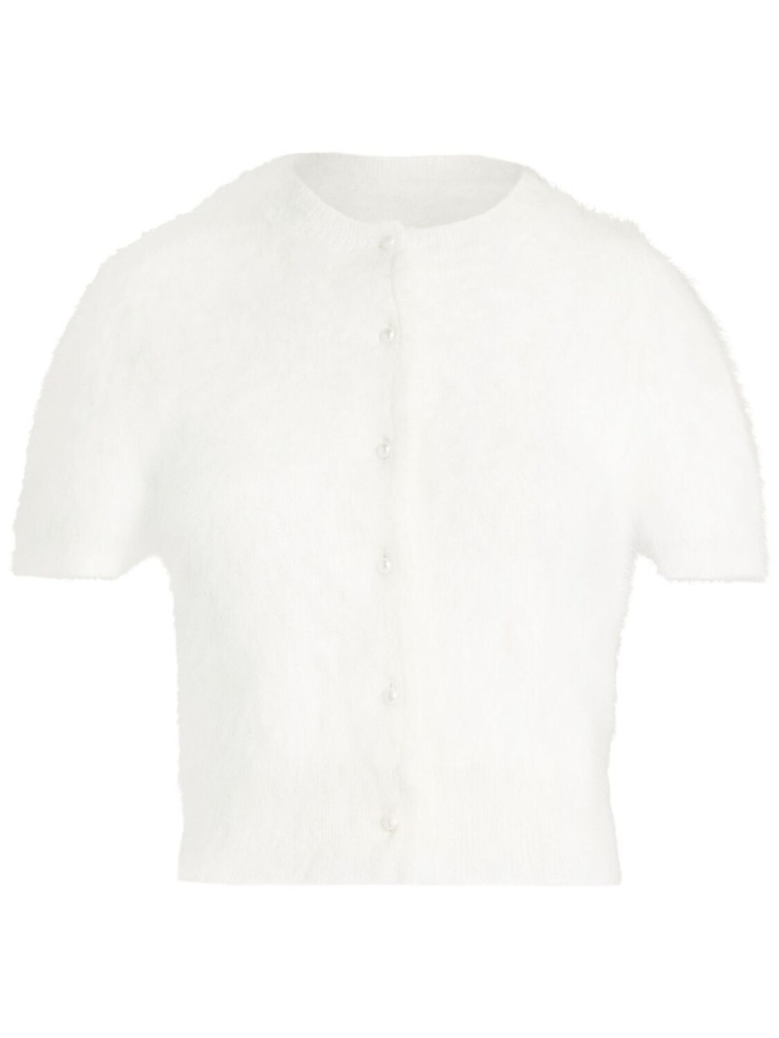 Укороченный кардиган с короткими рукавами Maison Margiela, белый
Укороченный кардиган с короткими рукавами Maison Margiela, белый