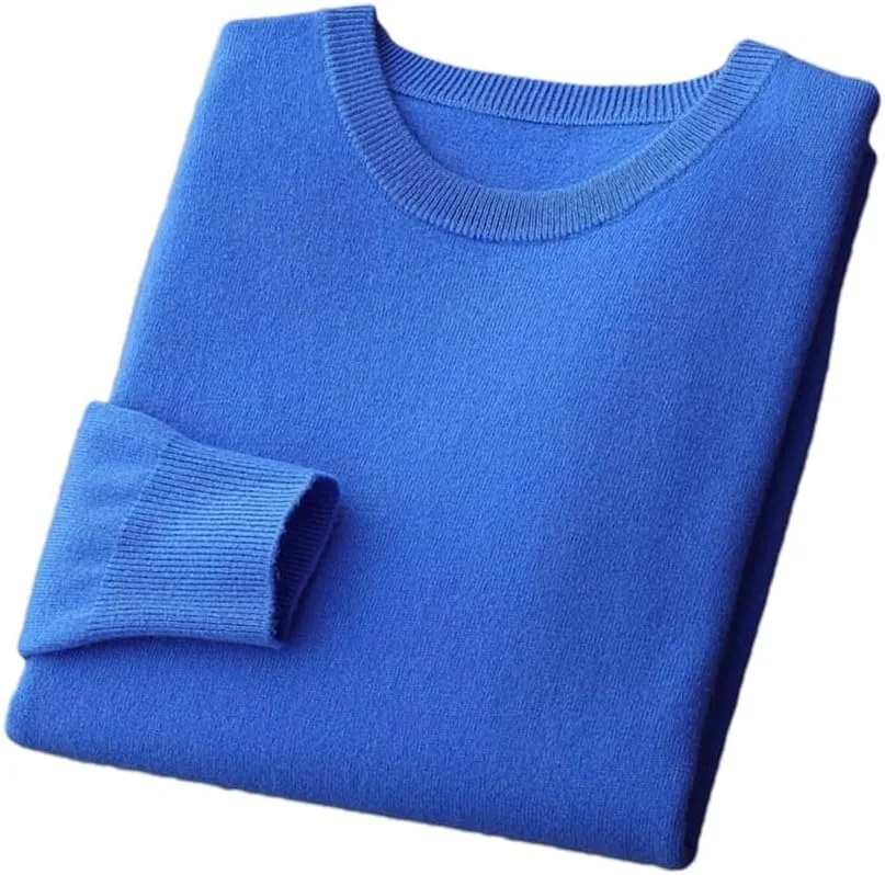 Мужской свитер из мериносовой шерсти с круглым вырезом, легкий пуловер
Мужской свитер из мериносовой шерсти с круглым вырезом, легкий пуловер