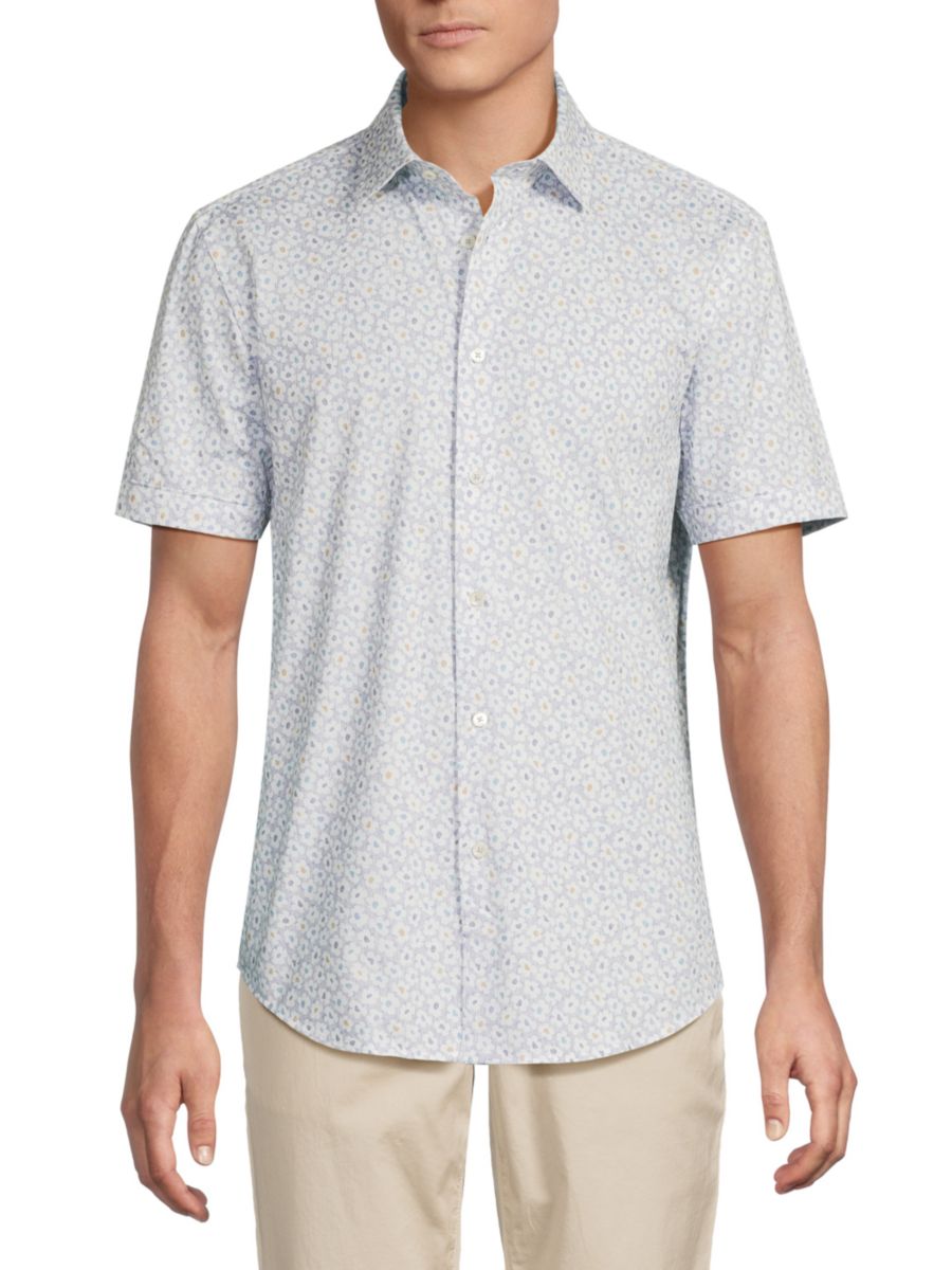 Хлопковая рубашка с цветочным принтом Miles Oooh Bugatchi, цвет Lilac
Хлопковая рубашка с цветочным принтом Miles Oooh Bugatchi, цвет Lilac