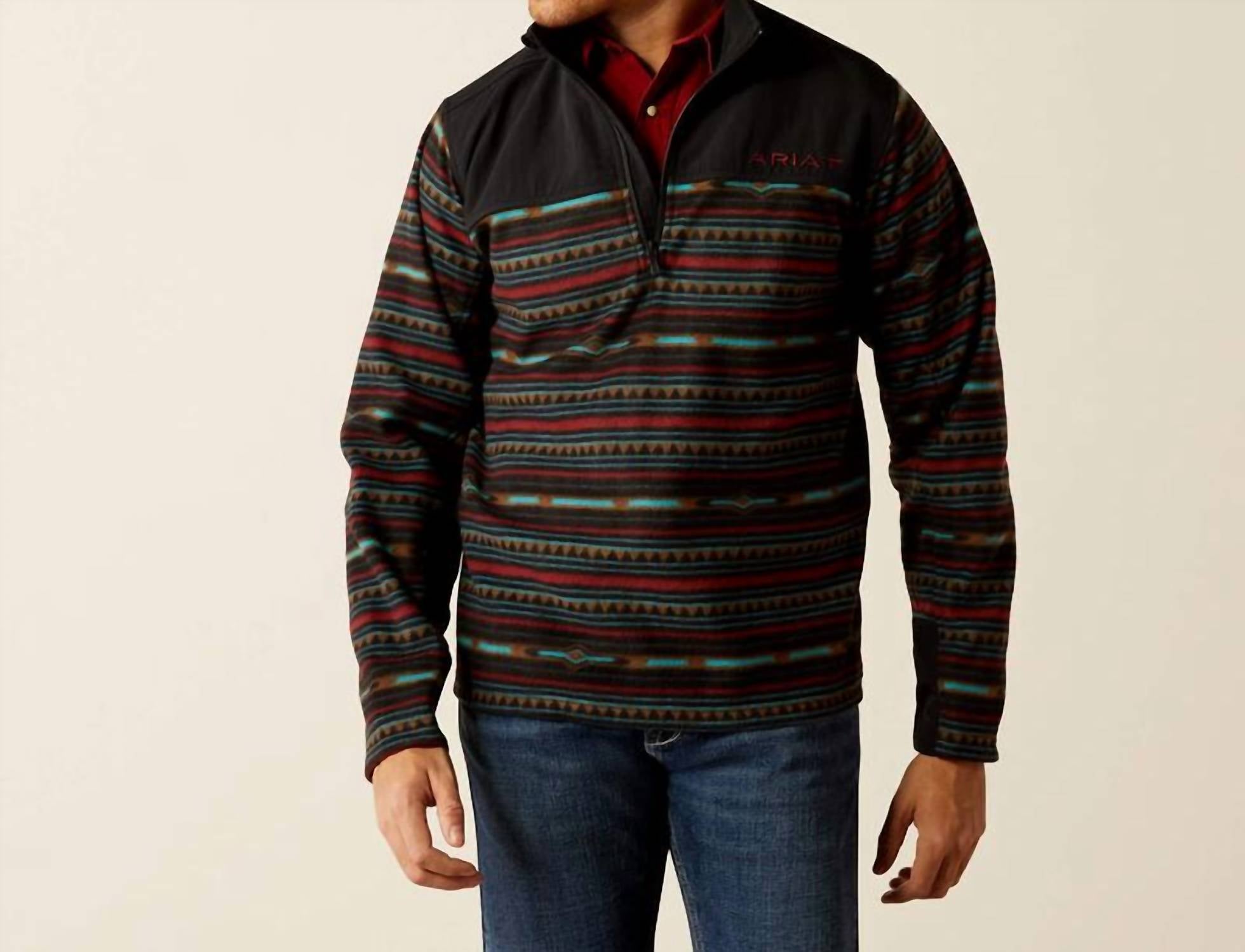 Толстовка Basis 2.0 1/4 с застежкой-молнией черного цвета ARIAT 
Толстовка Basis 2.0 1/4 с застежкой-молнией черного цвета ARIAT