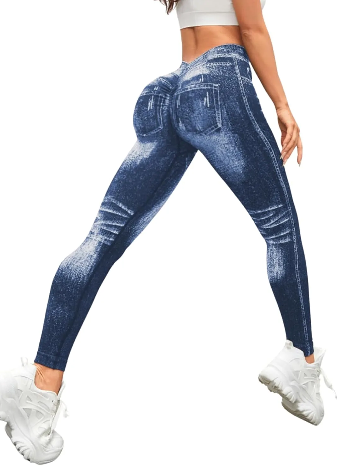 V-образные джинсы-леггинсы для женщин с эффектом подтяжки и высокой талией BYNNIC
V-образные джинсы-леггинсы для женщин с эффектом подтяжки и высокой талией BYNNIC