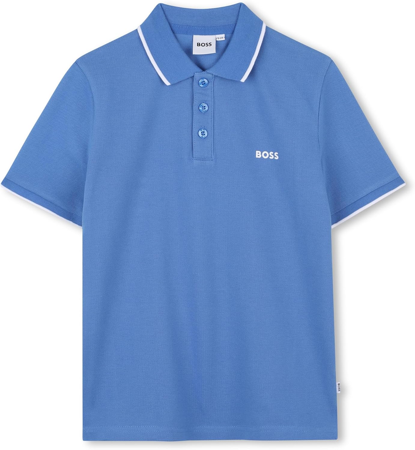 BOSS Boys Short Sleeve Knit Polo Shirt, мягкая и дышащая, школьная форма с полосатым воротником, Ocean Blue
BOSS Boys Short Sleeve Knit Polo Shirt, мягкая и дышащая, школьная форма с полосатым воротником, Ocean Blue
