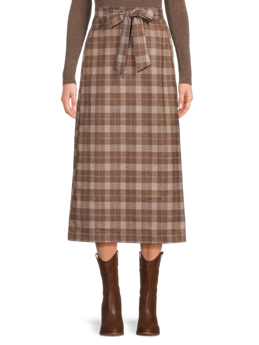 Юбка миди А-силуэта в клетку The Lynk, цвет Brown Plaid
Юбка миди А-силуэта в клетку The Lynk, цвет Brown Plaid