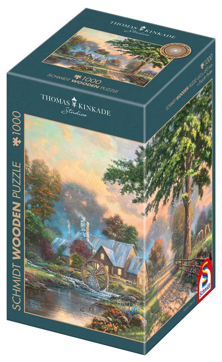 Шмидт, Пазл PQ THOMAS KINKADE На старой мельнице (деревянный), 1000 шт. Schmidt
Шмидт, Пазл PQ THOMAS KINKADE На старой мельнице (деревянный), 1000 шт. Schmidt