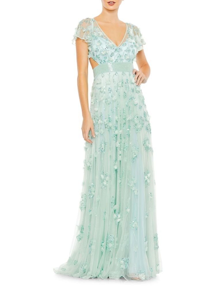Платье с пайетками и развевающимися рукавами Mac Duggal, цвет Aqua
Платье с пайетками и развевающимися рукавами Mac Duggal, цвет Aqua
