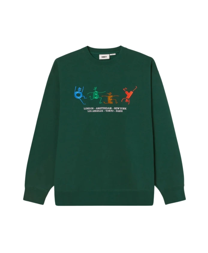 Толстовка с капюшоном «Тропический лес» Obey, зеленый
Толстовка с капюшоном «Тропический лес» Obey, зеленый