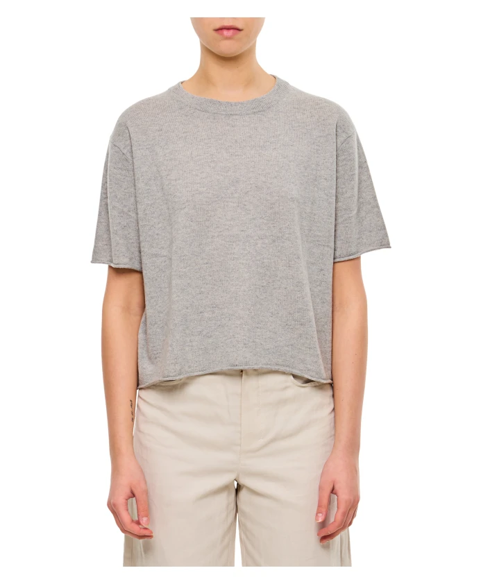 Шерстяная футболка с круглым вырезом Lisa Yang, серый
Шерстяная футболка с круглым вырезом Lisa Yang, серый