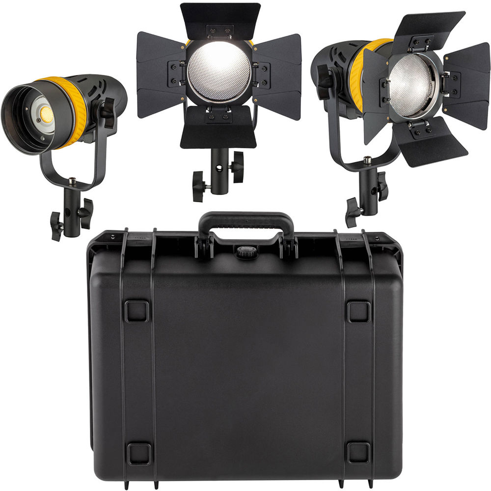 Комплект из 3 двухцветных светодиодных фонарей Genaray Torpedo с чехлом 
Комплект из 3 двухцветных светодиодных фонарей Genaray Torpedo с чехлом