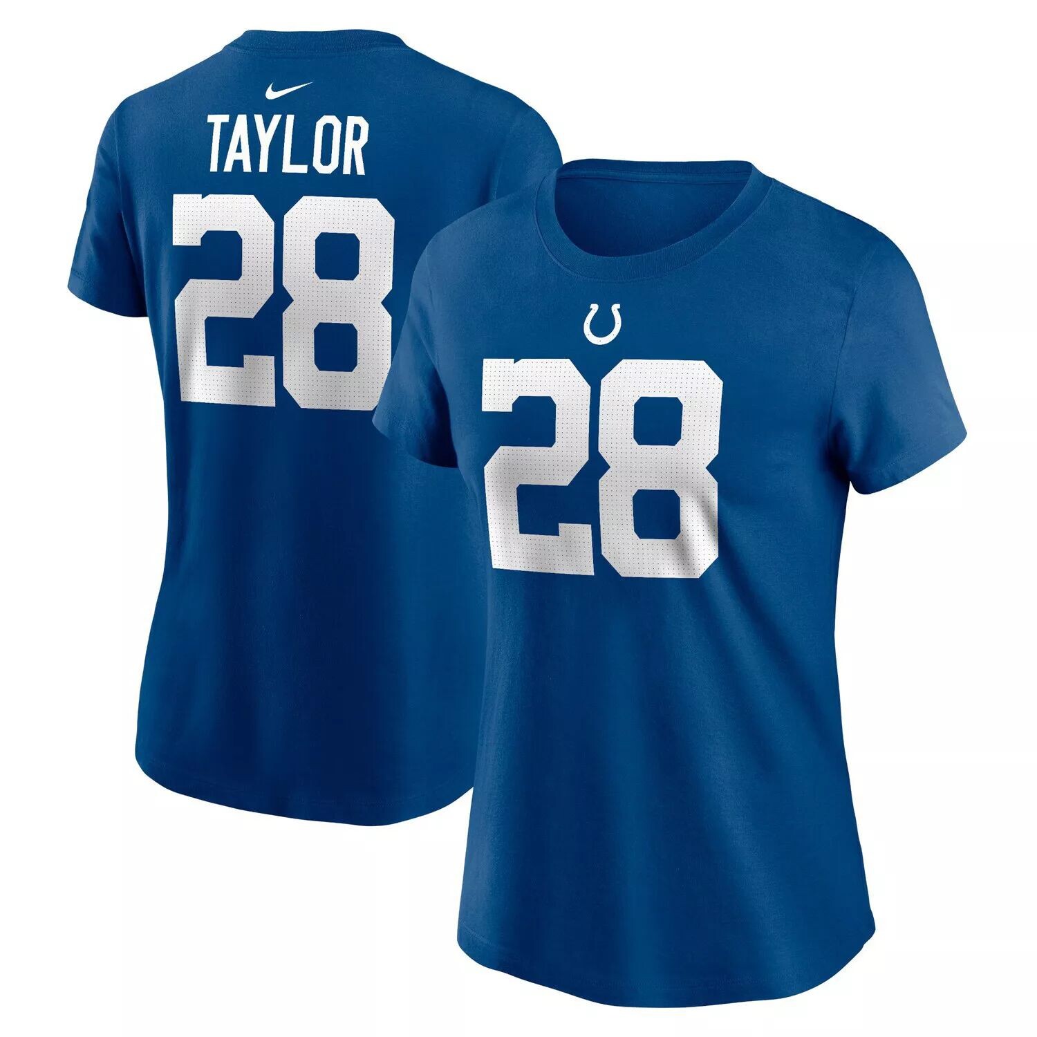 Женская футболка Nike Jonathan Taylor Royal Indianapolis Colts с именем и номером игрока Nike
Женская футболка Nike Jonathan Taylor Royal Indianapolis Colts с именем и номером игрока Nike