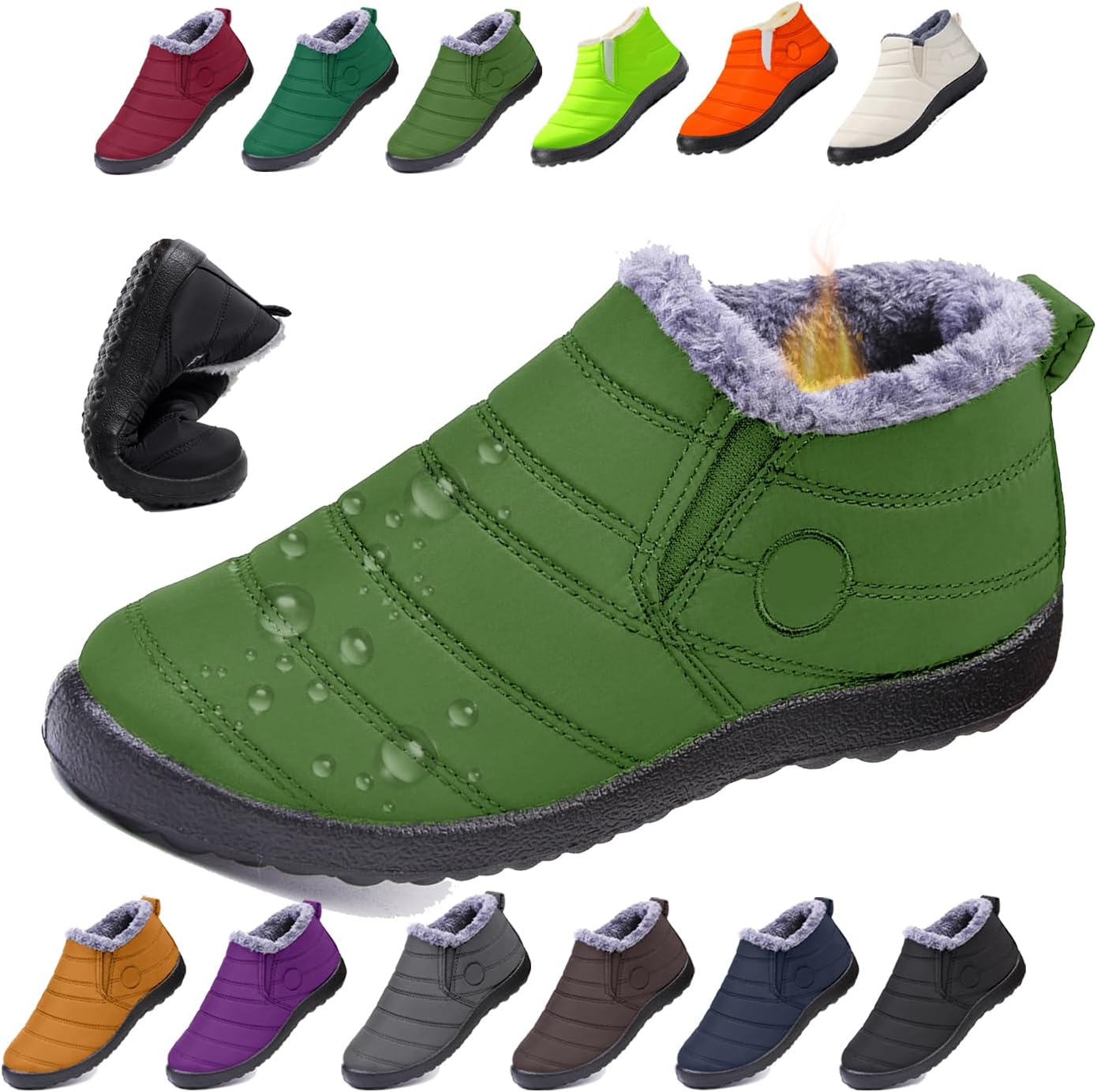 Женские и мужские босые зимние ботинки, теплые ботильоны на снег, с противоскользящей подошвой, широкой носочной частью, с меховой подкладкой, кроссовки Generic, зеленый
Женские и мужские босые зимние ботинки, теплые ботильоны на снег, с противоскользящей подошвой, широкой носочной частью, с меховой подкладкой, кроссовки Generic, зеленый