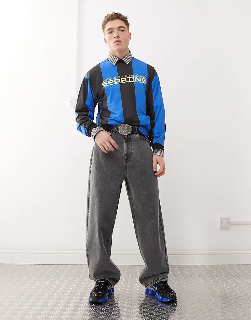 COLLUSION – X001 – Очень широкие джинсы серого цвета
COLLUSION – X001 – Очень широкие джинсы серого цвета