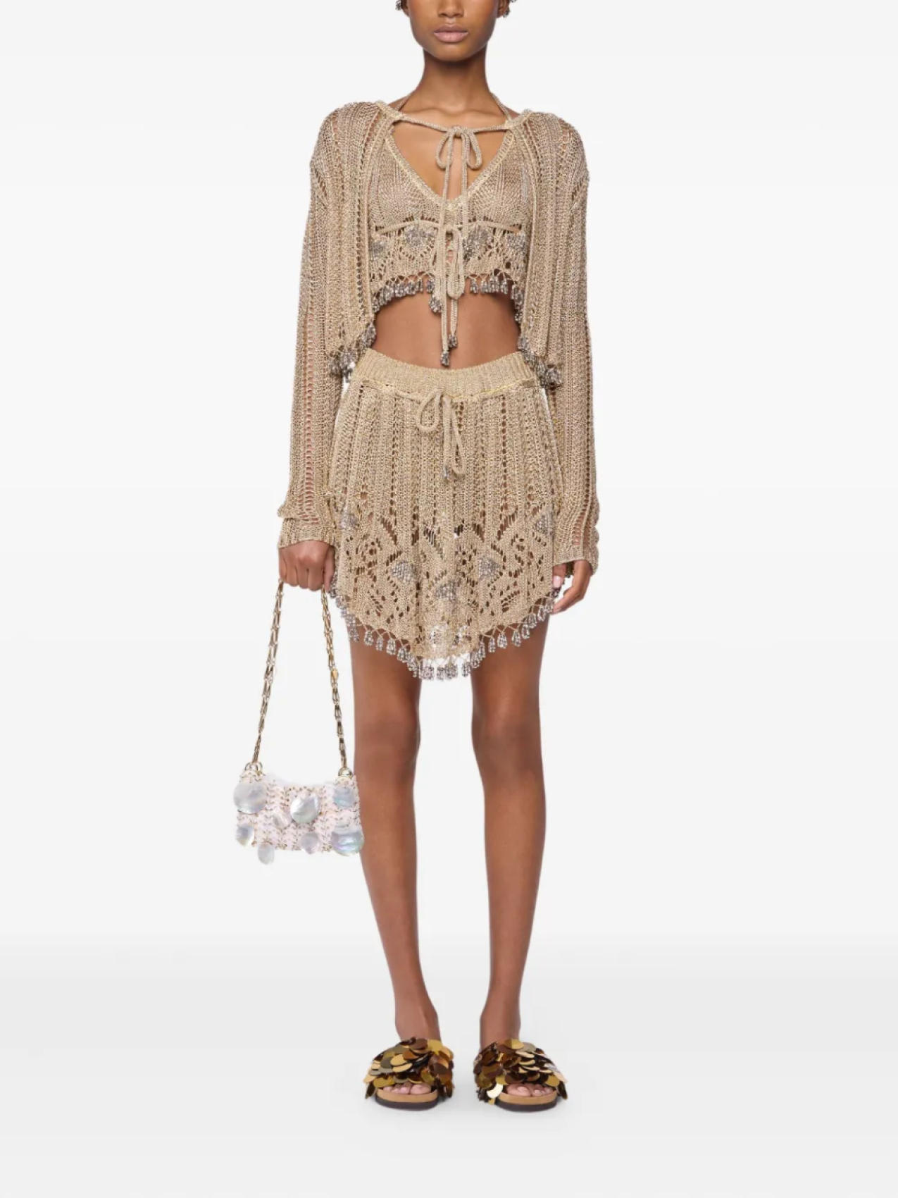 Юбка крючком Rabanne, нейтральный
Юбка крючком Rabanne, нейтральный