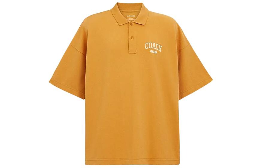 Рубашка поло мужская медово-желтая Coach, желтый
Рубашка поло мужская медово-желтая Coach, желтый
