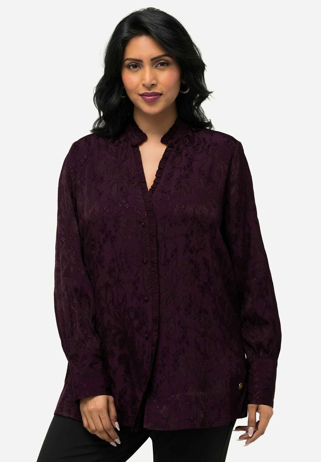 Блузка на пуговицах LONG SLEEVE Ulla Popken, фиолетовый
Блузка на пуговицах LONG SLEEVE Ulla Popken, фиолетовый